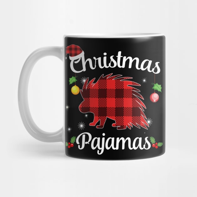 Porcupine Buffalo Plaid Christmas Pajamas Funny Xmas Gift by AxelRoldns